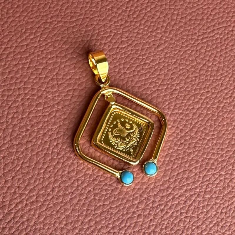 Square Quarter Lira Heart