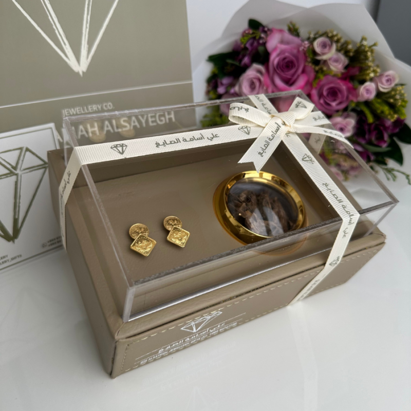 Double Quarter Lira Girl Earrings