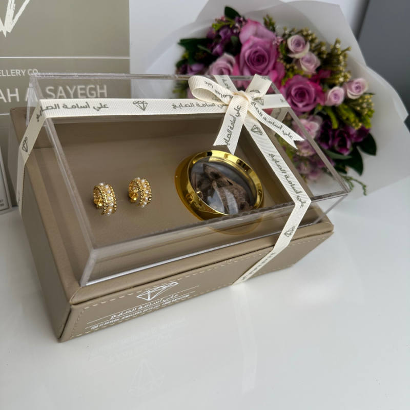 Pearl Earrings with Bukhoor