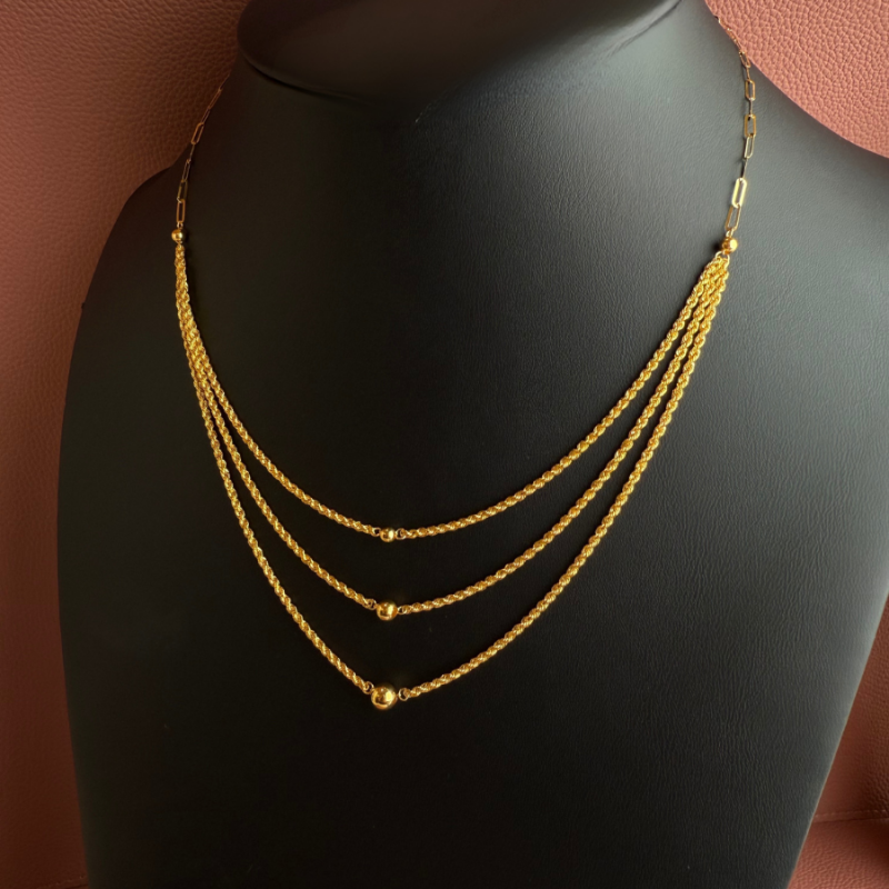 Triple Drop Necklace