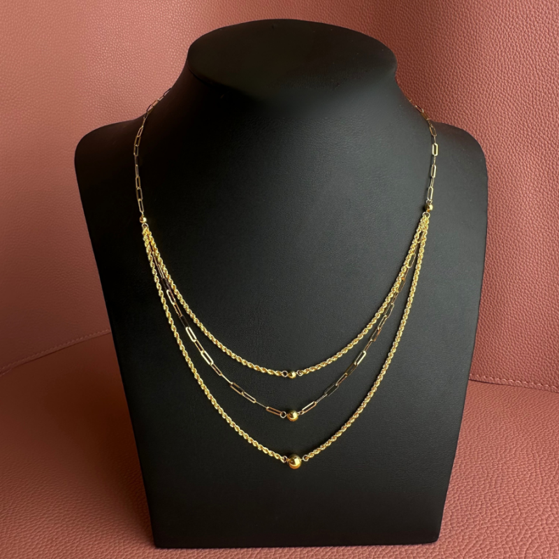 Triple Drop Necklace
