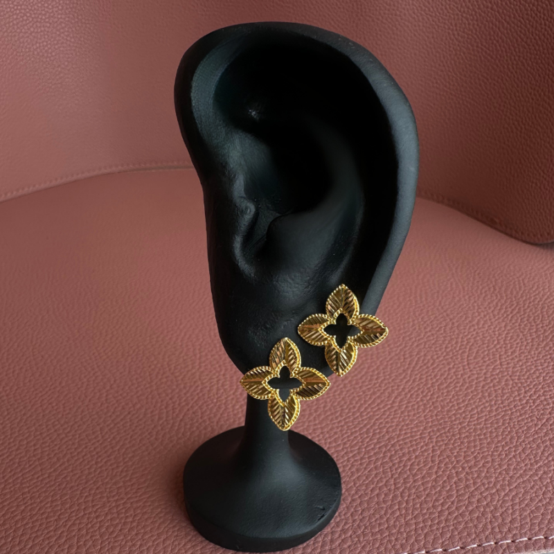 Rose Earrings (Medical Closure)