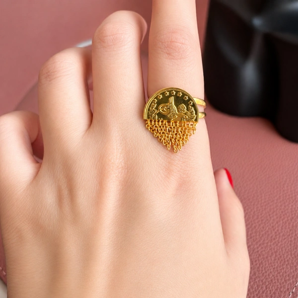 Original 1/2 Lira Hadab Ring ( Free Size)