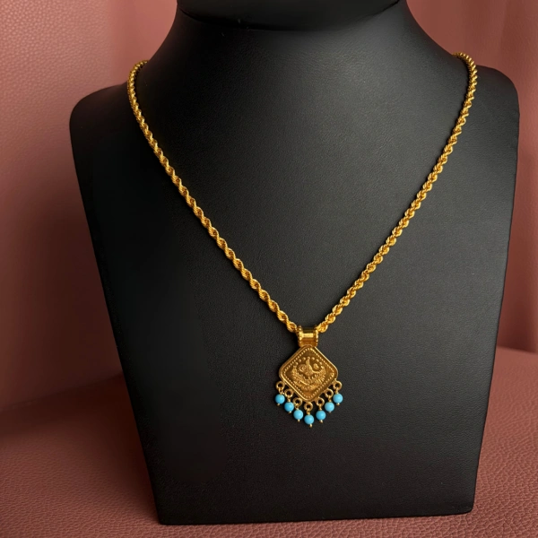 Original 1/4 Lira Shather Pendant ( Without Necklace)