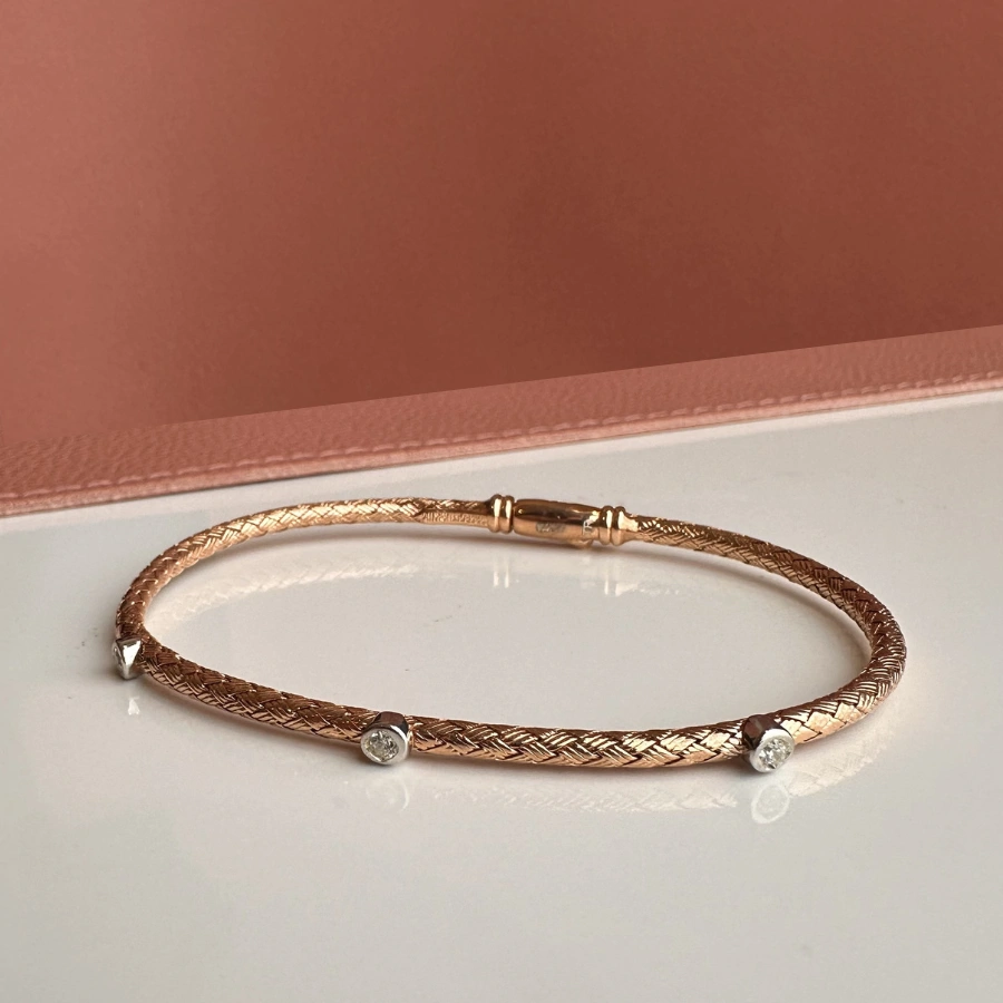 Rose Color Silver Bracelet 